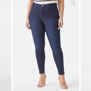 JustFab Plus Size High Waist Skinny Jeans